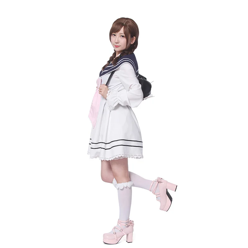 Модная и милая дизайнерская Матросская Униформа ROLECOS с бантом комфортное