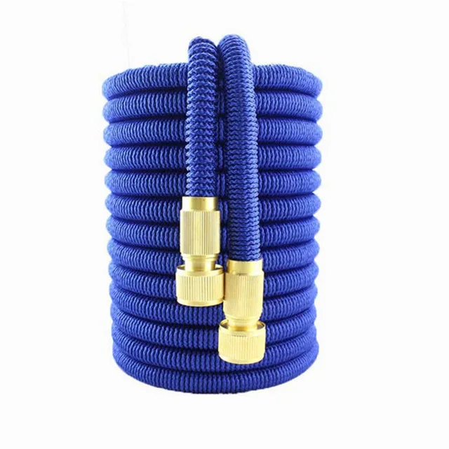 Blue-hose Высокое качество 25FT-100FT садовый шланг расширяемый волшебный гибкий резиновый шланг высокого давления шланг для мытья автомобиля распылительная трубка садовый уличный - Цвет: Blue-hose