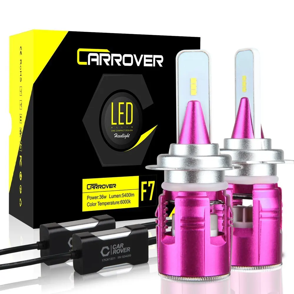 Автомобильный Стайлинг Rover 12В 24В LED H1 H4 H7 H11 Автомобильные фары 5400lm 6000k 36w (72 w 10800lm) CSP