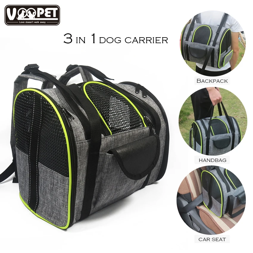 

Collapsible Dog Carry Bag for Small Dog Cats Puppy Pets up to 13+lbs Dog Travel Carrier Backpack Pet Carry Handbag Car Seat Bag