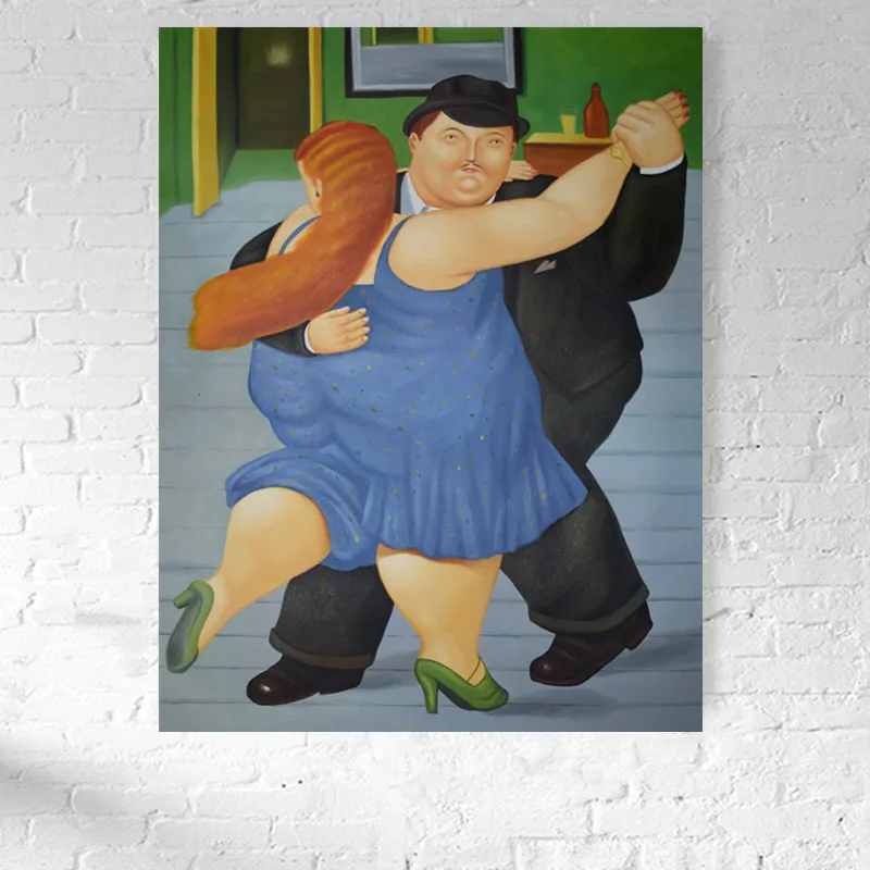 

The world famous painting obese women dancing oil painting on canvas hand-painted decorative painting for wall art picture