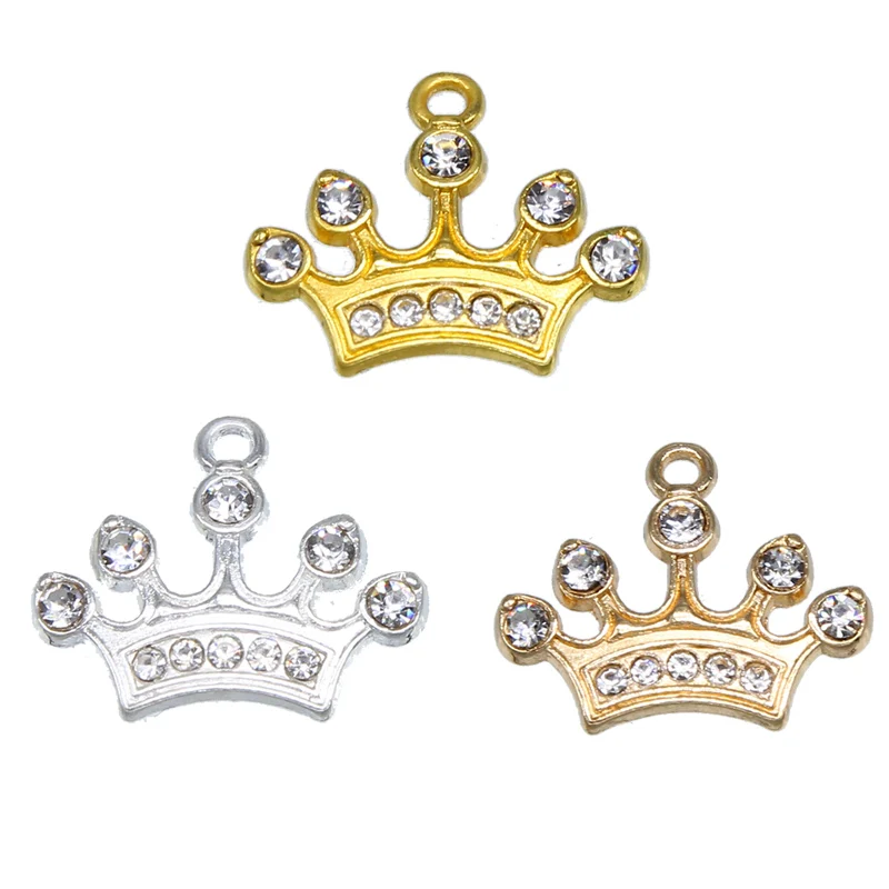 6 шт./упак. оптом для женщин в винтажном стиле виде короны ожерелье кулон Разъем Diy