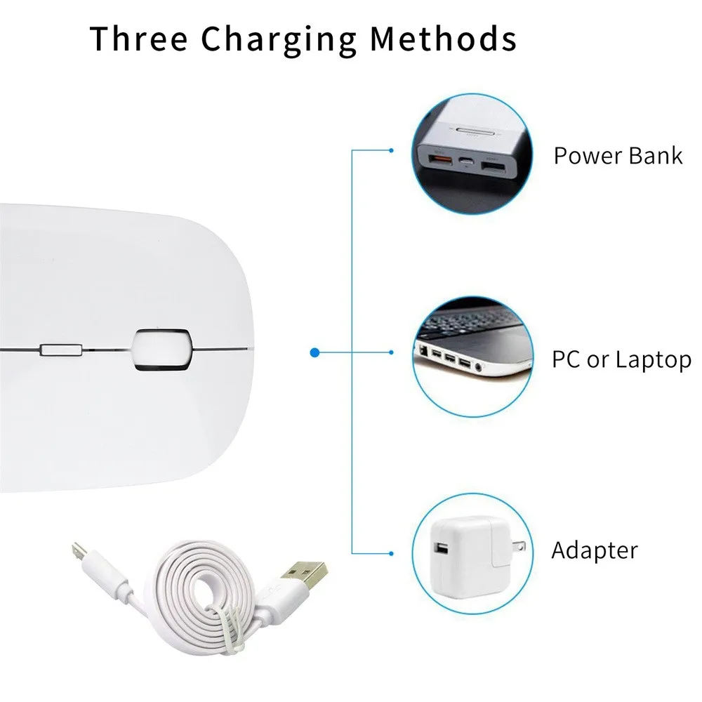 Мышь Raton Bluetooth Беспроводная Бесшумная перезаряжаемая USB игровая компьютерная мышь для ноутбука sem fio inalambrico 18Nov26