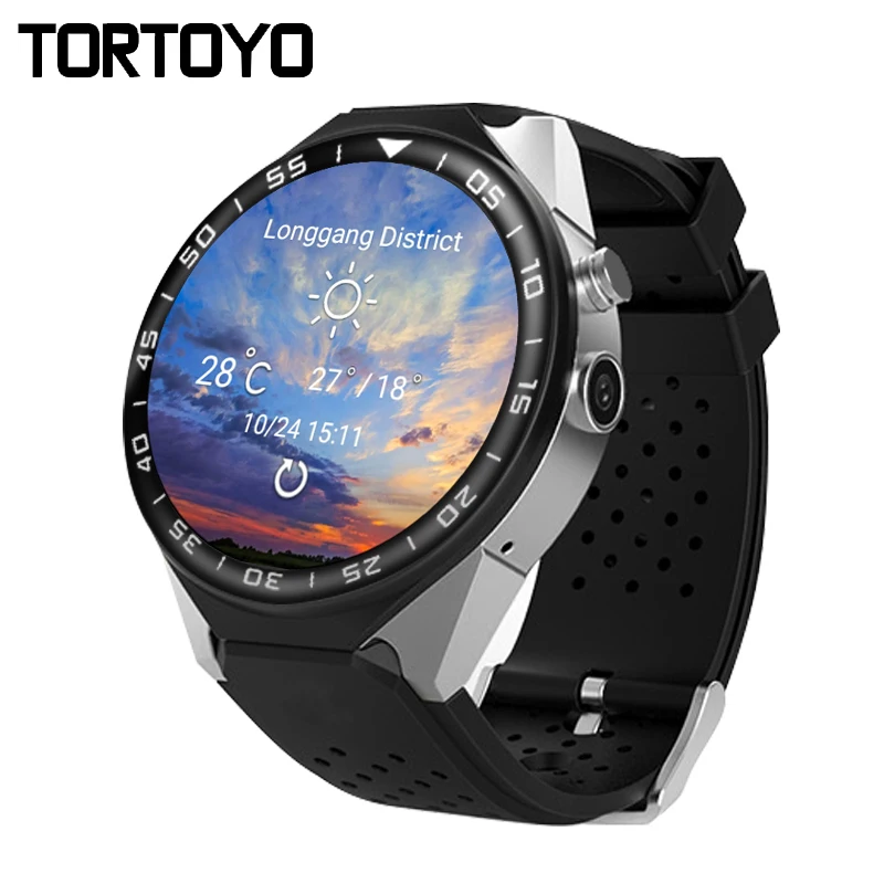 Смарт часы TORTOYO S99C Android 5 1 3G MTK6580 1G + 16G монитор сердечного ритма камера GPS WIFI круглый