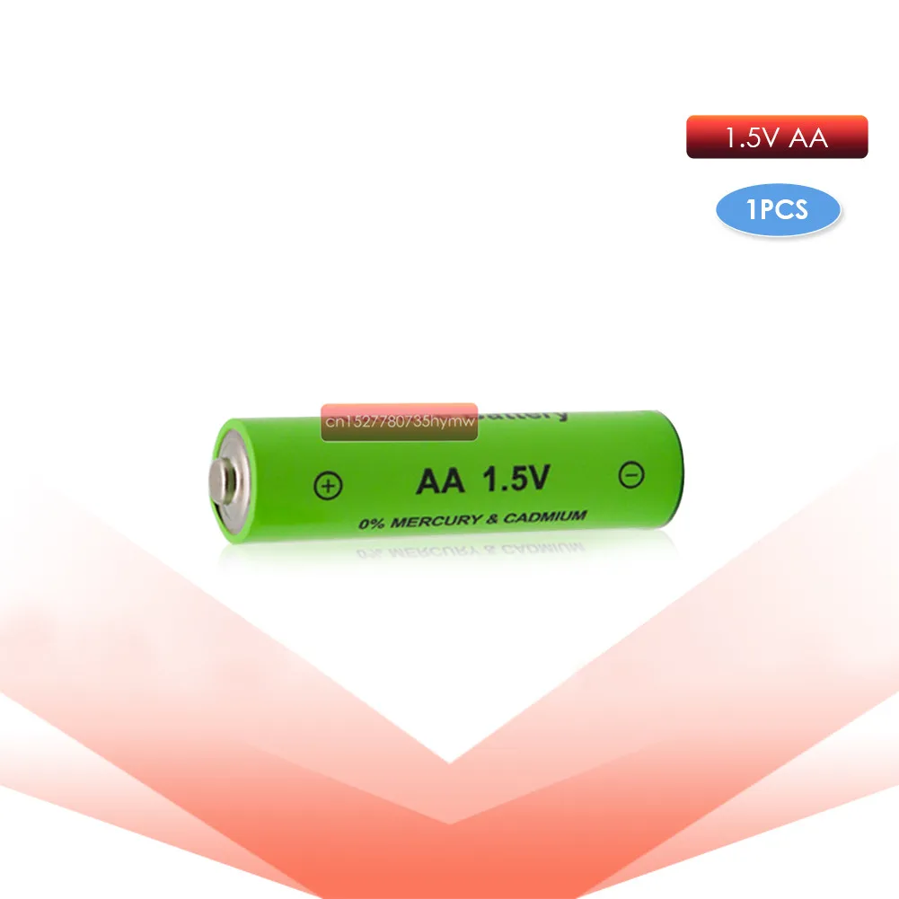 1-4 шт бренд AA перезаряжаемая батарея 3000mah 1,5 V Новая Щелочная перезаряжаемая батарея для led светильник игрушка mp3 - Цвет: 1PCS