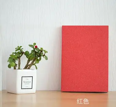 red Краткое чистый цвет портативный все в квадрате страницы тетрадь 13*19 см DIY Дневник sketchbook дизайн книга 58 листов - Цвет: red