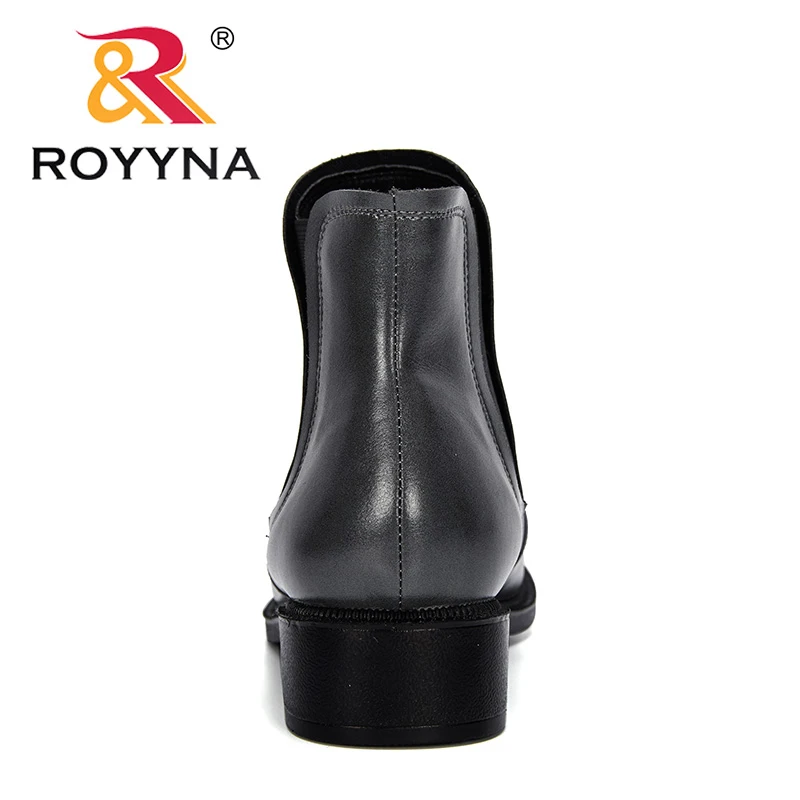 ROYYNA Новое поступление 2019 года Модные Стильные демисезонные женские ботильоны из