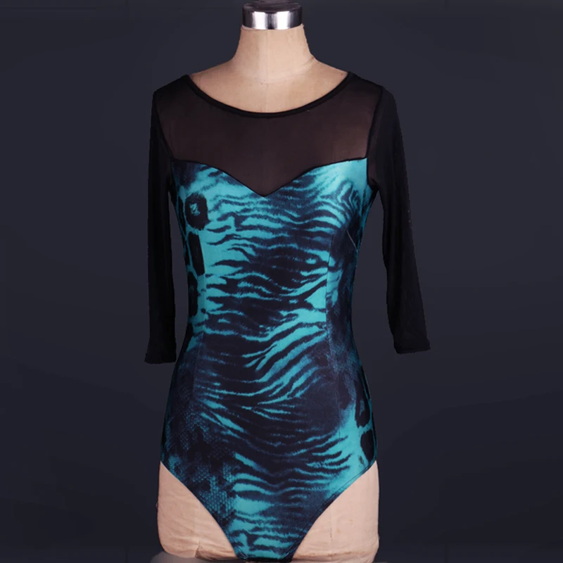 

2017 Latin dance piece body dress new professional modern dance practice dress adult halter dance dance piece