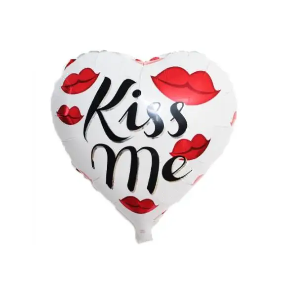 Фольга шар 18 дюймов в форме сердца любящее сердце Kissme губы предложение украсить