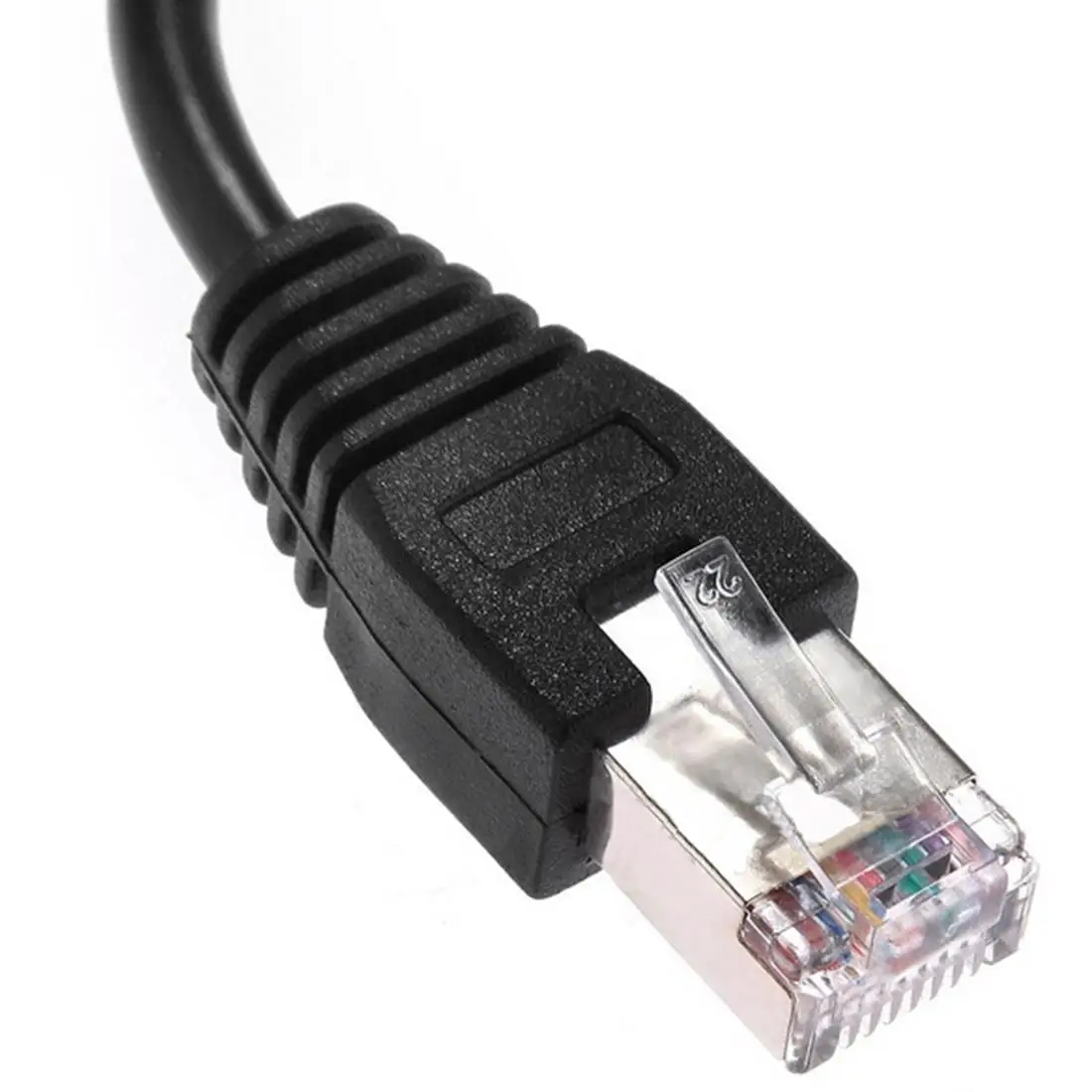 Dewtreetali Новый 1FT RJ45 штекер к гнезду винт Панель Крепление Ethernet LAN Сетевой