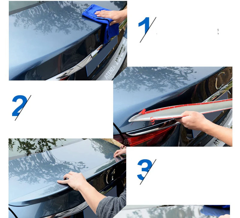SHCHCG для Mazda 6 M6 Atenza высокое качество ABS пластик Неокрашенный праймер хвост крыло задний спойлер багажника декоративные
