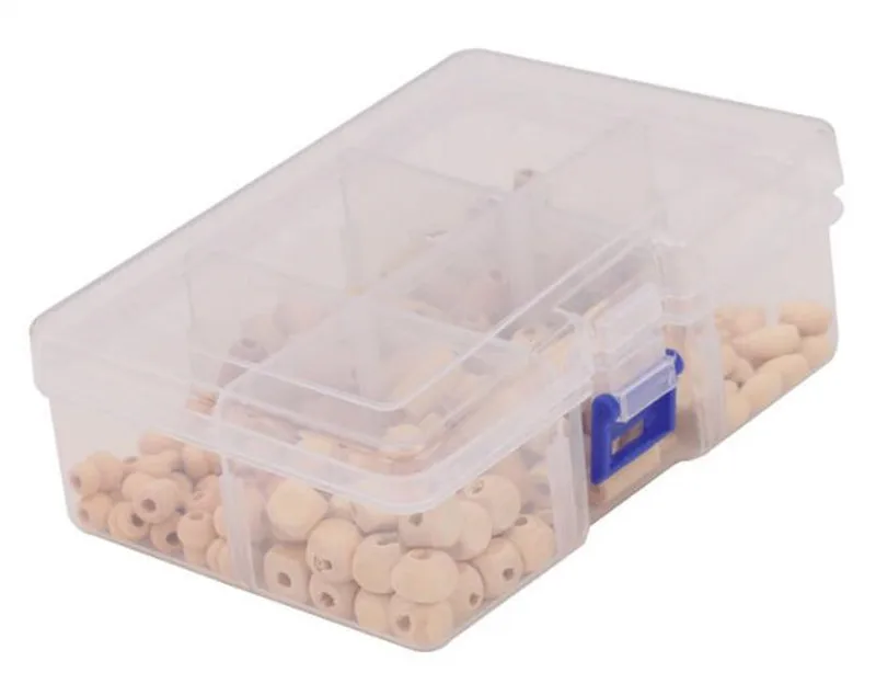 

180Pcs Block Wood & Wooden Beads Diy Necklace Accessories Natural Wood Organic Baby Teether Beads