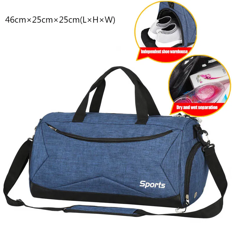 Blue Спортивные сумки для сухого влажного плавания, спортивные сумочки Gymtas, коврик для йоги, сумка для мужчин, для фитнеса, тренировок, занятий спортом, Tas, для путешествий, для улицы, XA617WA - Цвет: Blue