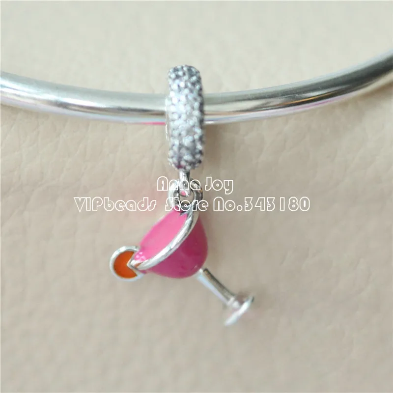 Подвеска из стерлингового серебра 925 пробы с фруктовым коктейлем смешанной