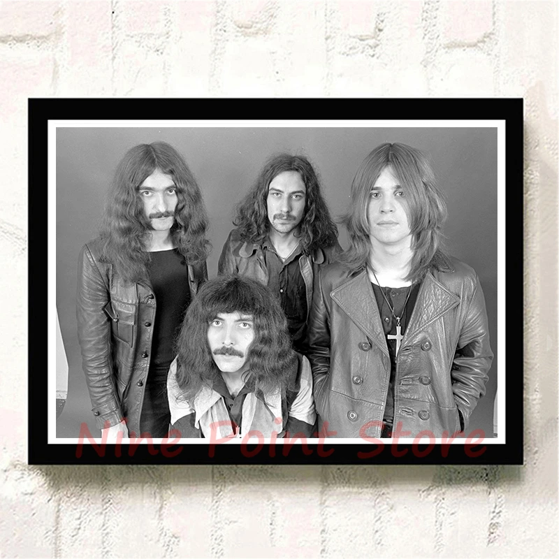 Черный Sabbath бумажный плакат с белым покрытием, украшение для домашнего интерьера, кислота, рок-музыка, плакат с рисунком, наклейки на стену, бескаркасные