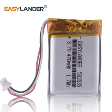 582535 602535 3,7 V 470mAh литий-полимерный аккумулятор Батарея для SP5 papago видеорегистратор MiVue 366 368 358 358P 658 hp F210 hp F310 WP7 A5 Neoline V50
