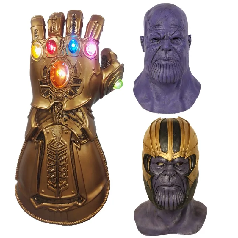 Маска Таноса Endgame перчатки для косплея маска Таноса|Аксессуары костюмов| |