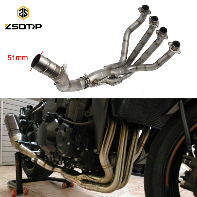Выхлопная труба ZSDTRP для мотоцикла Модифицированная выхлопная Kawasaki Z1000 2010 2017