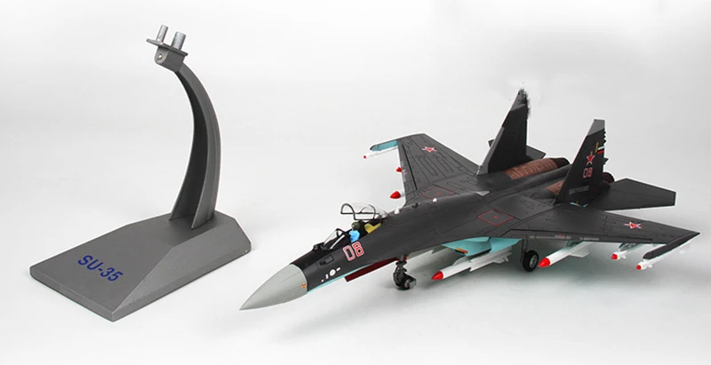 Для сбора 44 см 1/48 Su35 истребитель Su 35 России самолет сплав двигателя видимость Air