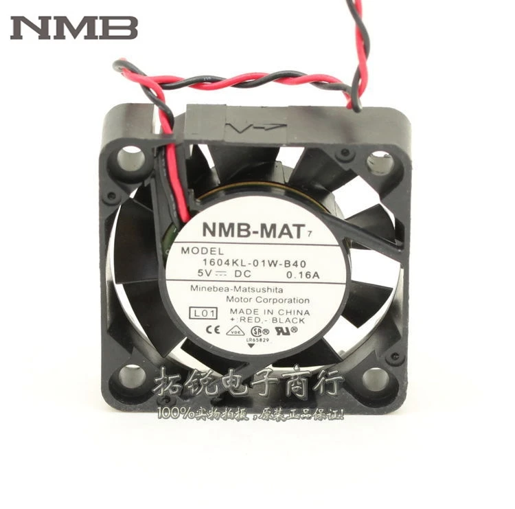 Двухлинейный вентилятор для подшипника NMB 1604KL-01W-B40 4010 4 см 5 в 0 16 А | Компьютеры и