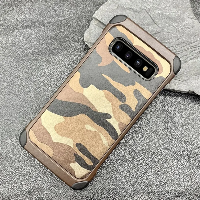 Для Samsung S7 Чехол ударопрочный ТПУ и Жесткий ПК камуфляж Броня чехол для Galaxy Edge S8 S9