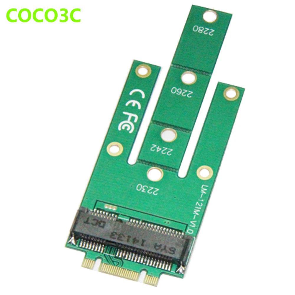 Kaufen NGFF Zu MSATA Slot Adapter M.2 B + M Schlüssel Zu Mini PCIe SATA SSD Karte Für Sandisk X400 Z400s Samsung 850 EVO PM851