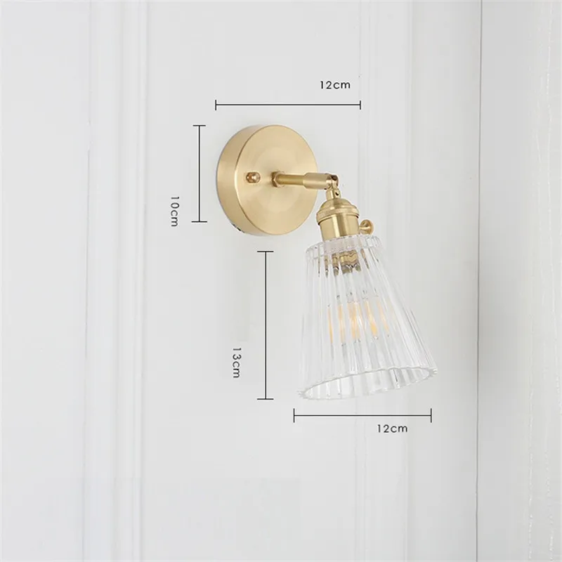 Медное настенное бра Эдисона в стиле лофт с регулировкой промышленный винтажный