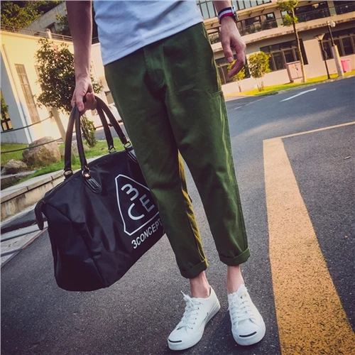 Девять мужчин осень брюки ноги 9 Метросексуал свободные все матч Харен Чао Корейских Студентов|pants pants|men