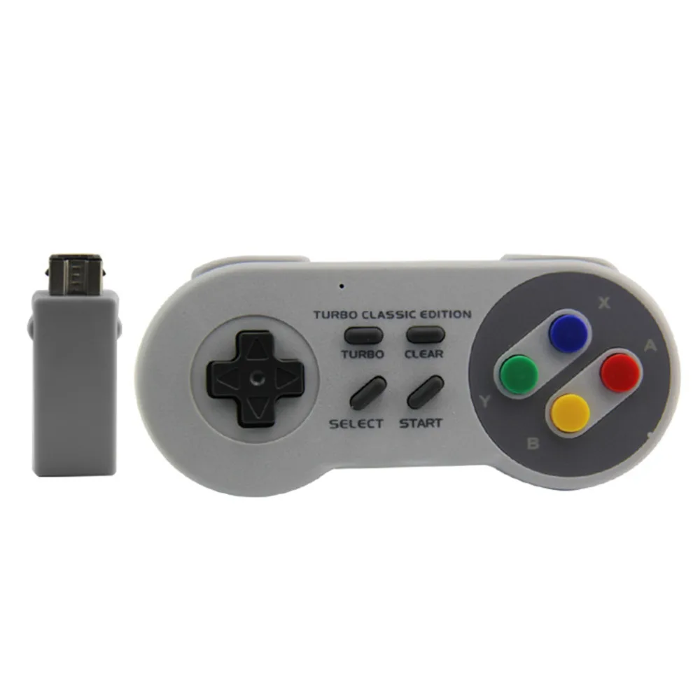 MASiKEN беспроводной контроллер 2 4G Gamapad джойстик для NES/SNES/Wii Classic mini Edition игровая