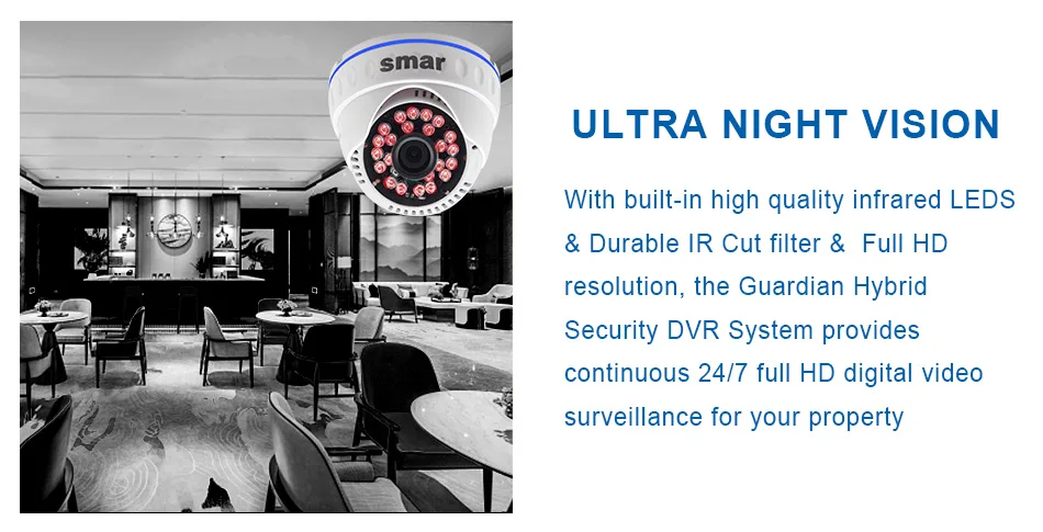 Sm4ch 1080N 5 в 1 AHD DVR комплект 4 шт 720 P/1080 P IR комплект камеры AHD CCTV система внутреннего купольного видеонаблюдения