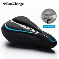 coolchange bicycle seat cushion silicone breathable mtb bike seat cushion mat cycling saddle cushion cover accessories parts