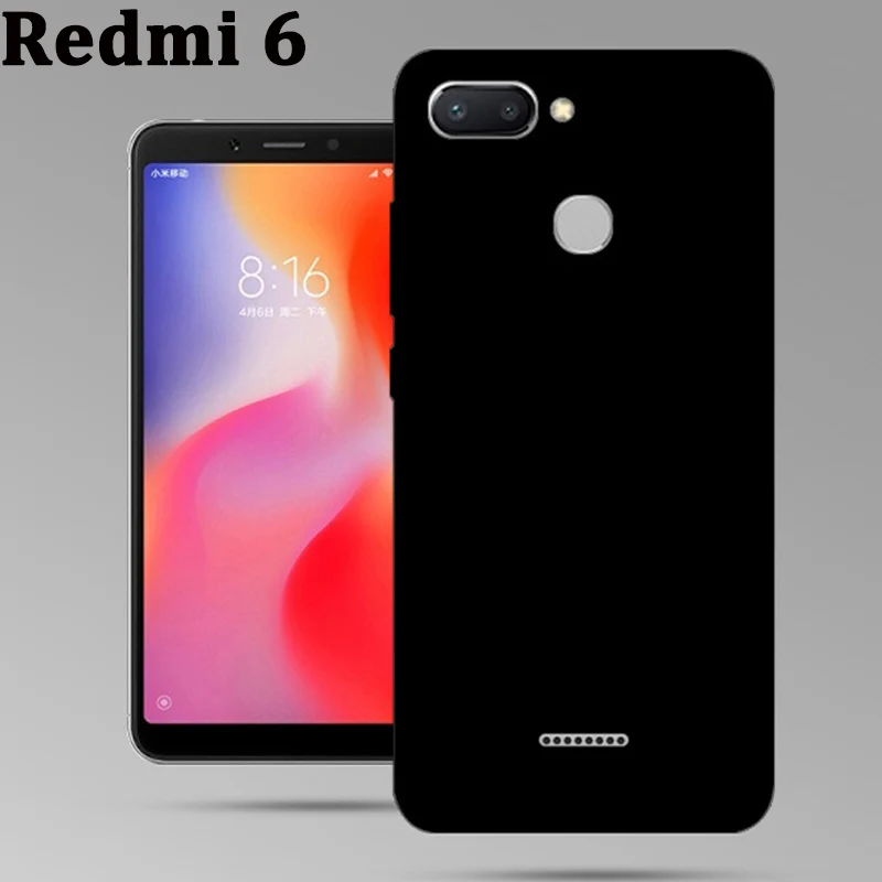 Модные ультратонкие Чехлы для xiaomi redmi 6 чехол мягкие силиконовые чехлы redmi6 задняя