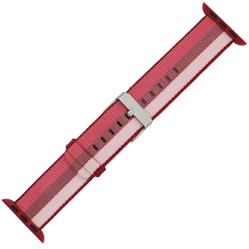 Ремешок nato для apple watch band apple watch 5 4 3 2 1 44 мм/40 мм 42 мм 38 мм iWatch ремешок для часов тканый нейлоновый браслет blet - Цвет ремешка: berry