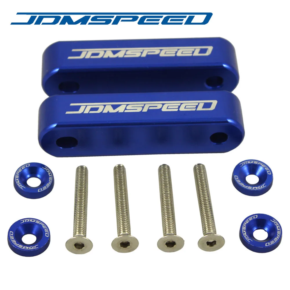 JDMSPEED BLUE BILLET HOOD RISERS SPACERS FOR HONDA CIVIC 1988-2000 EF EG EK | Автомобили и мотоциклы