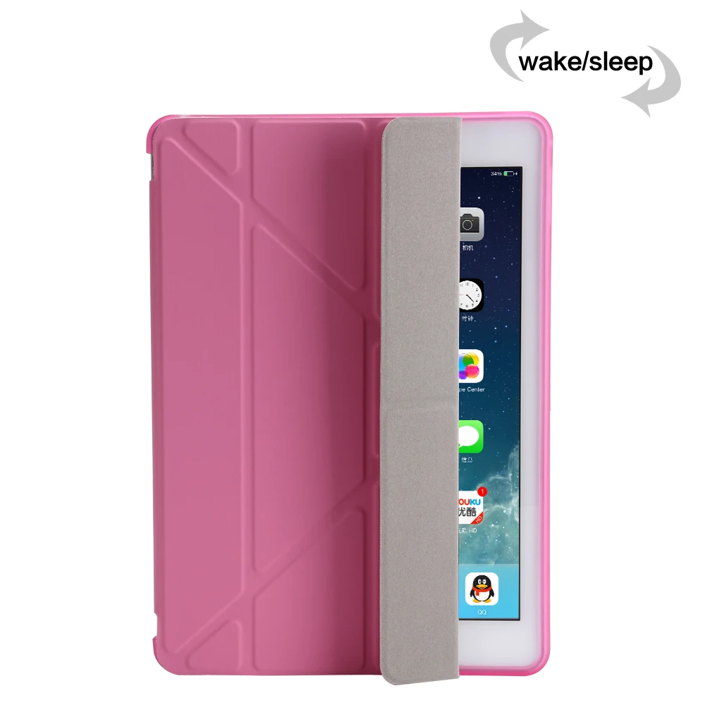 Для ipad 9 7 5th 6th 2018 2017 силиконовый чехол из искусственной кожи Ultra Slim Fit светильник