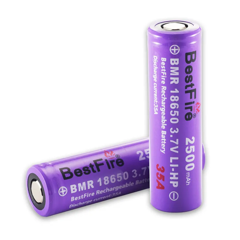 Аккумуляторная батарея 18650 Li ion 3 7 V 2500mAh 35A Bestfire Vape Mod для фонарик Kangertech Subox Mini B301|battery