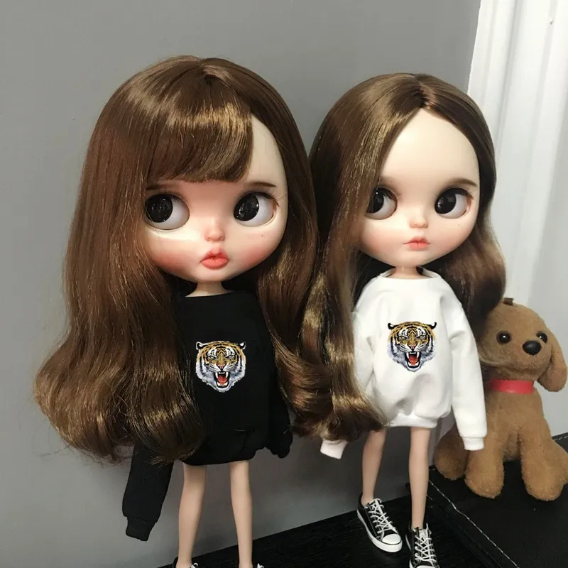 Новый 1/6 blyth кукольные одежда с мультяшными героями Модные Повседневные