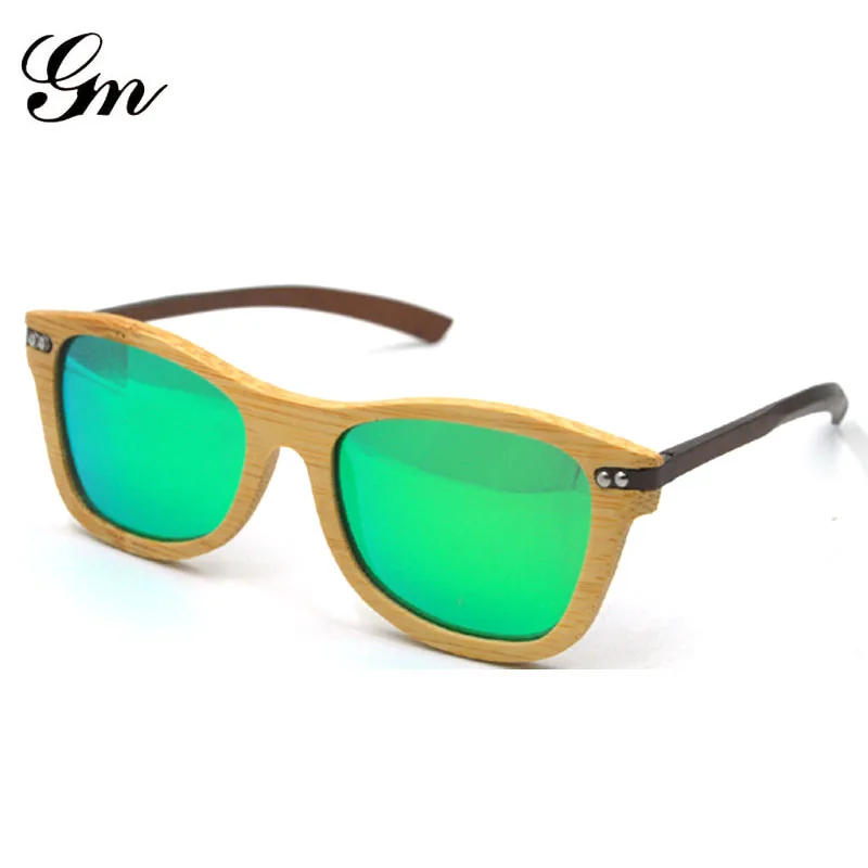 GM мужские деревянные очки oculos de sol feminino Роскошные брендовые солнцезащитные для