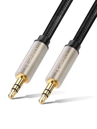 

Aux audio cable 3.5mm male to male Car mobile phone car connection line silver plated recording line