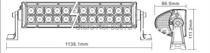 1 шт. DC10 30V IP68 двойной ряд бездорожье 240W * 42*44 &quotсветодиодный светильник бар для