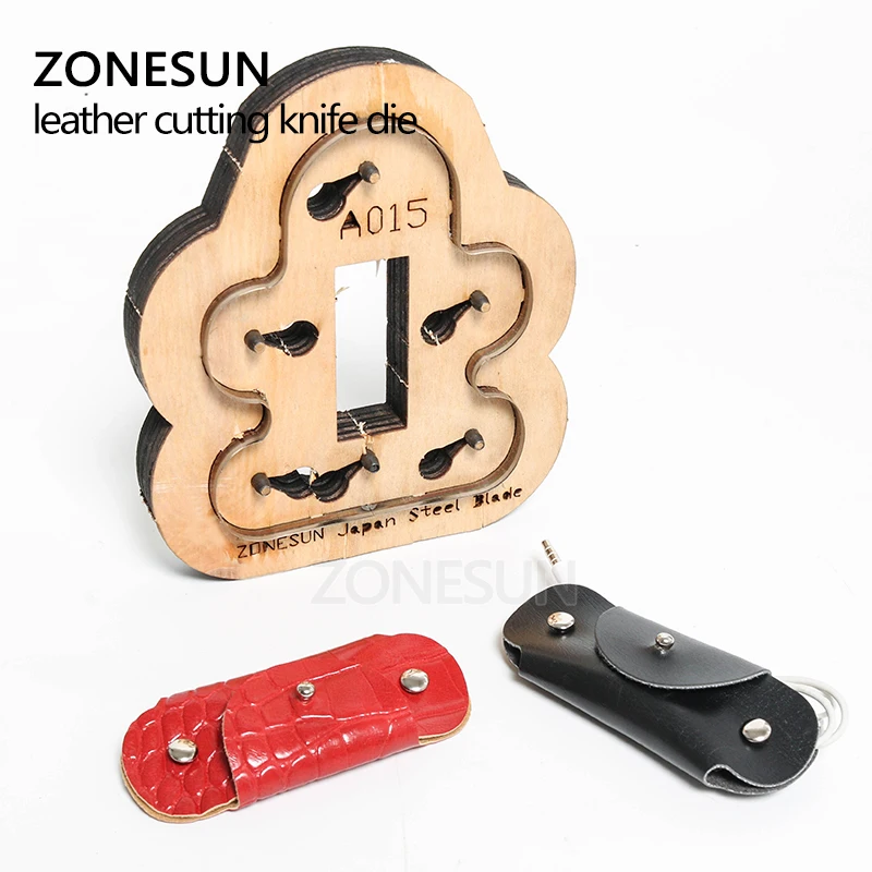 ZONESUN A105 кожаный штампованный брелок для ключей ручной работы кольцо чехол