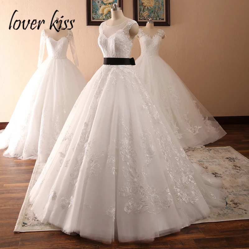 Lover Kiss Vestido De Novia дизайнерское кружевное бальное свадебное платье с низкой задней