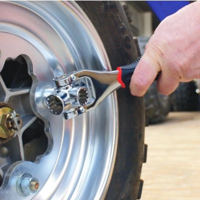 Клей Bing 8-in-1 Multi-function гаечный ключ с двойной головкой 360 градусов Поворотный 8-19