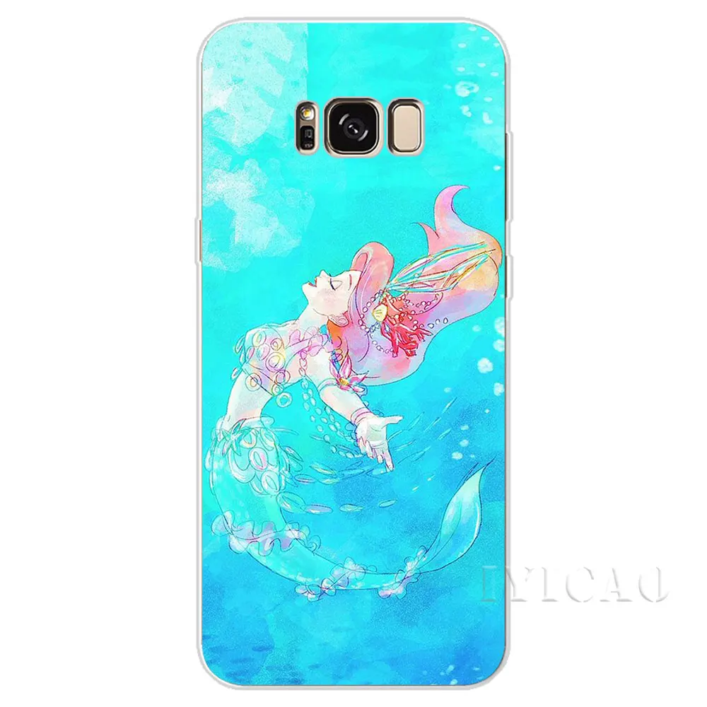 IYICAO с принтом Русалочка Ариэль жесткий чехол для Samsung Galaxy A3 A5 2015 2016 2017 A6 A7 A8 A9 плюс