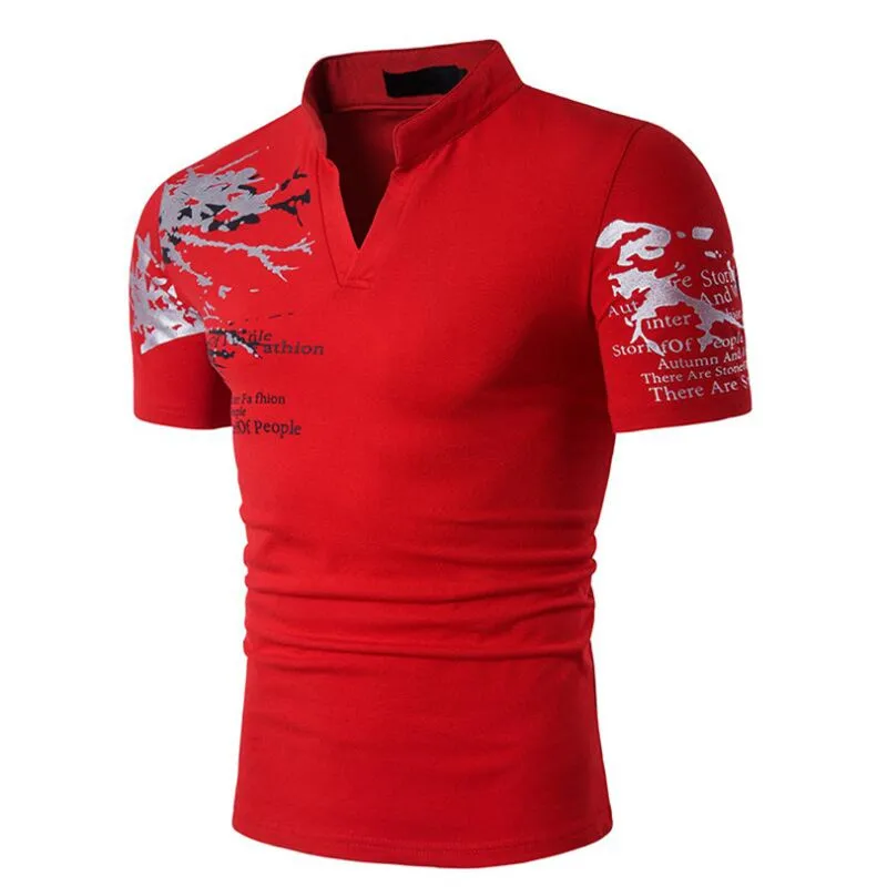 

Рубашка-поло мужская с коротким рукавом, брендовая модная футболка с принтом, Повседневная Деловая рабочая одежда, лето