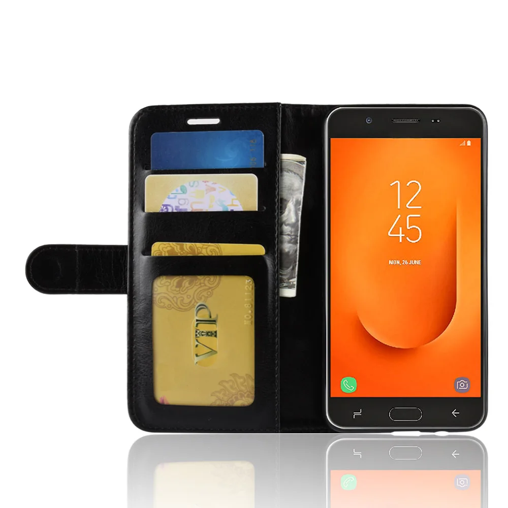 Чехол-кошелек для Samsung J7 Prime 2 G611F кожаный | Мобильные телефоны и аксессуары