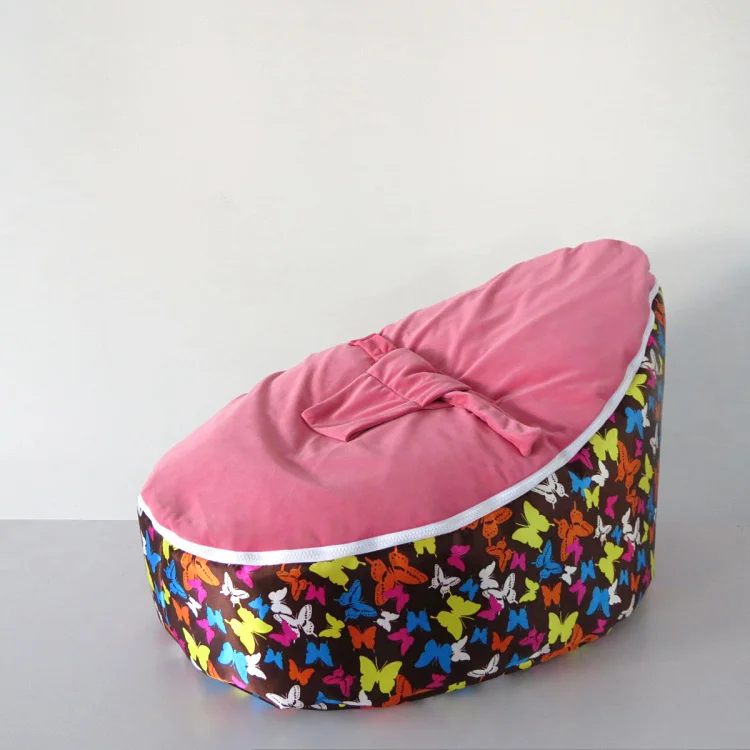 Pink baby beanbag cover only New Designed Baby Bed bean bag,