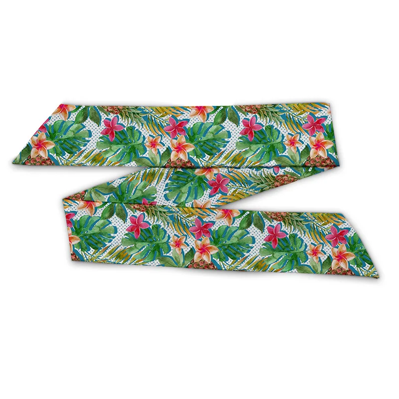 

Amorous Feelings of Rainforest Women Scarf Bag Handle Scarves Accessories Hair Band Choker Riband Scarfs KCJ125 ( 2 pcs )