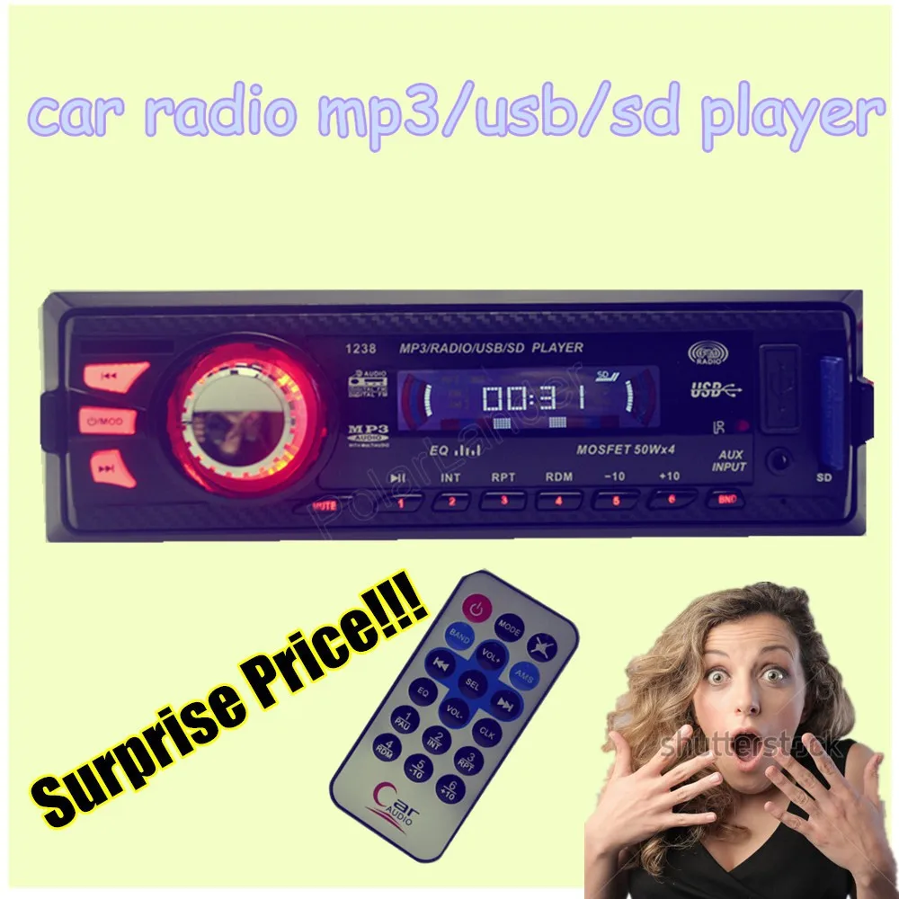 Новинка 2015 12 в автомобильный радиоплеер стерео MP3 аудио плеер 5 зарядное