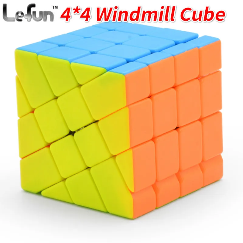 Lefun 4*4*4 мельница волшебный куб без наклеек 4x4 магический обучающие игрушки для